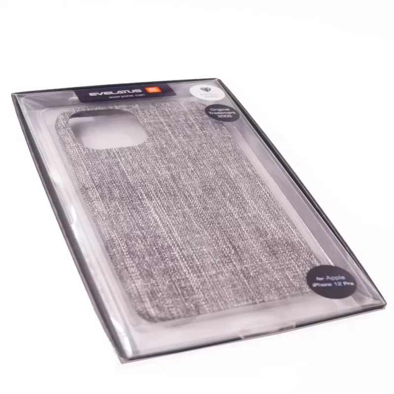 Funda de tela Evelatus para Apple iPhone 12/12 Pro EFC01 - negra