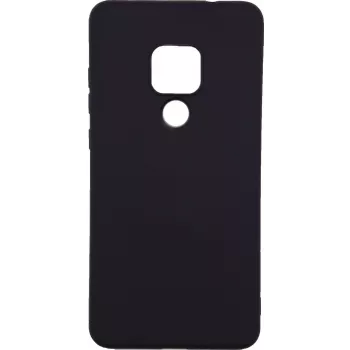 Evelatus Funda trasera de silicona suave para Huawei Mate 20 Negro