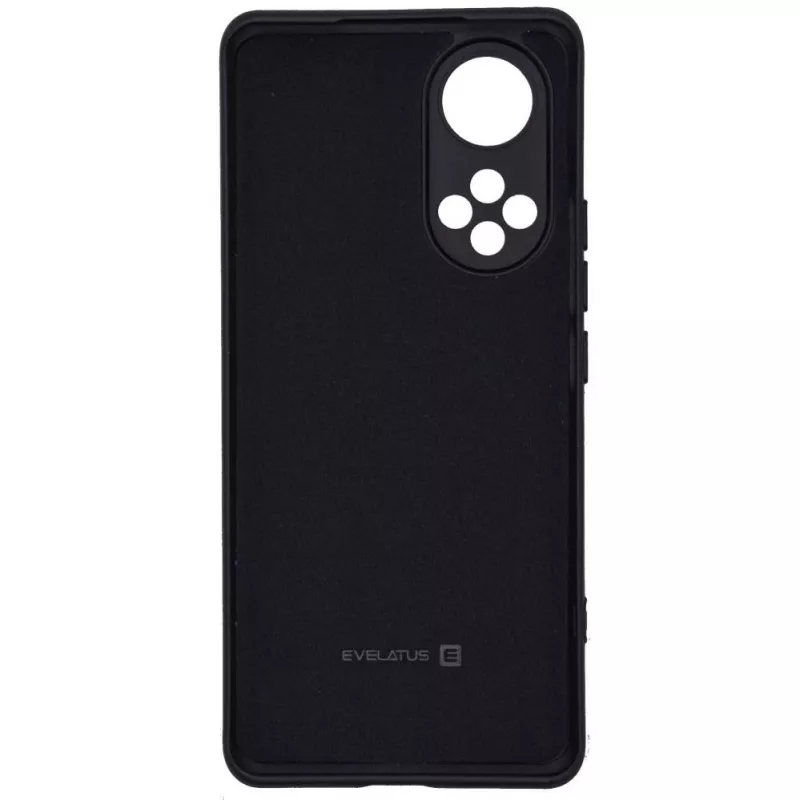 Funda de silicona nano Evelatus para Huawei Nova 9 Soft Touch TPU negra