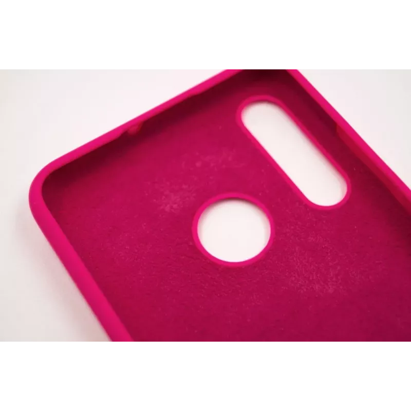 Evelatus Funda de silicona Premium Soft Touch - Candy Pink para Huawei P30 Lite