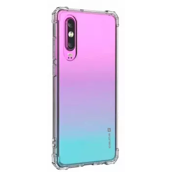 Funda de silicona TPU con protección militar antiimpactos para Huawei P30 Evelatus transparente