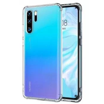 Funda de silicona TPU transparente con protección militar antiimpactos para Huawei P30 Pro Evelatus