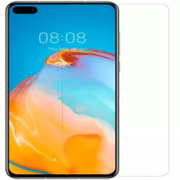 Evelatus Huawei P40 Protector de pantalla de cristal templado plano transparente 0,33 mm con pegamento de Japón, antiestático