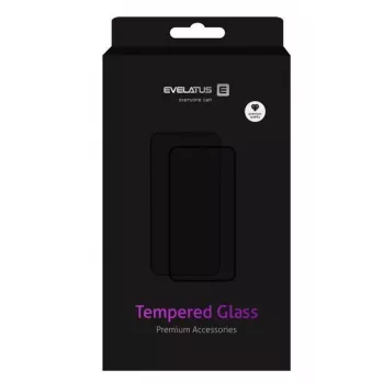 Evelatus Huawei P40 Protector de pantalla de cristal templado plano transparente 0,33 mm con pegamento de Japón, antiestático