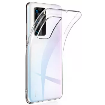 Evelatus Huawei P40 Funda de Silicona Transparente 1,5mm TPU Transparente