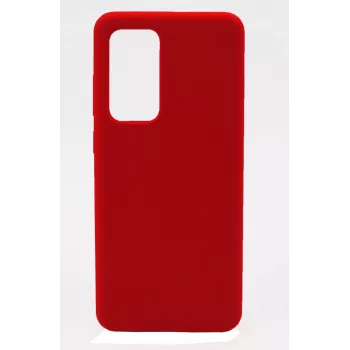 Evelatus Huawei P40 Pro Funda de silicona Premium Soft Touch Roja