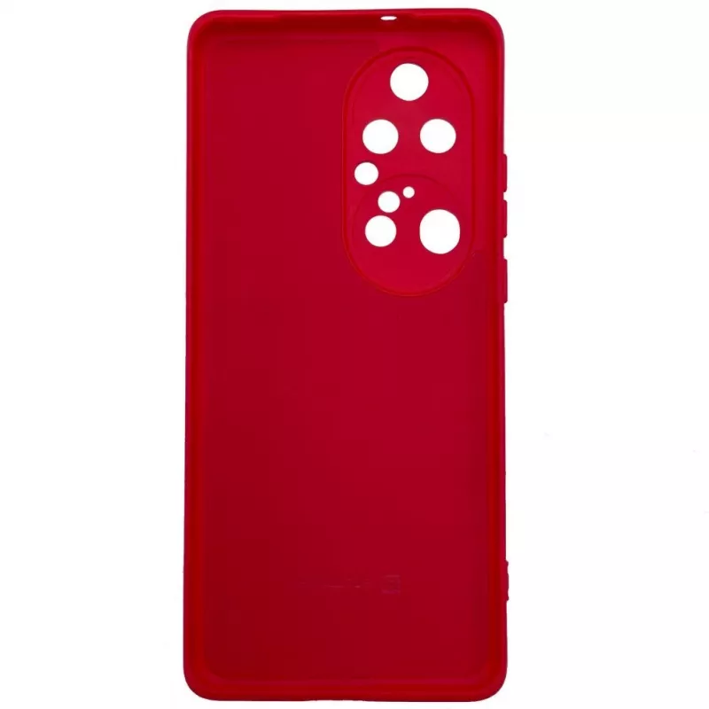 Evelatus Huawei P50 Pro Funda Nano Silicona Soft Touch TPU Rojo