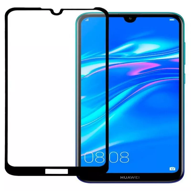 Evelatus Huawei Y6 2019 2.5D Full Cover Japan Glue Glass Anti-Static Protector de pantalla