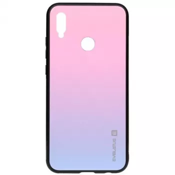 Evelatus Huawei Y6 2019 Funda Cristal Degradado 2 Bubble Gum