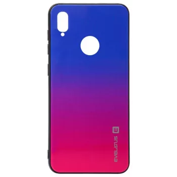 Evelatus Funda de cristal degradado Gradient Glass Case 4 Mystery para Huawei Y7 2019