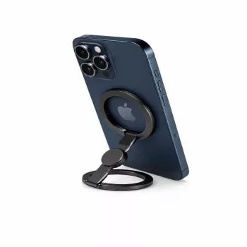 Evelatus Soporte anillo metálico magnético para teléfono Negro