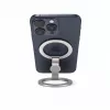 Evelatus Soporte magnético de anillo metálico para teléfono, plateado