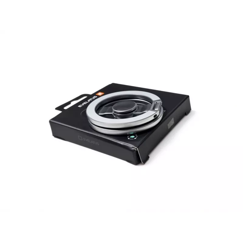 Evelatus Soporte magnético de anillo metálico para teléfono, plateado