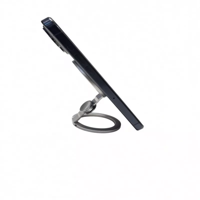 Evelatus Soporte magnético de anillo metálico para teléfono, plateado
