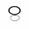 Evelatus Soporte magnético de anillo metálico para teléfono, plateado