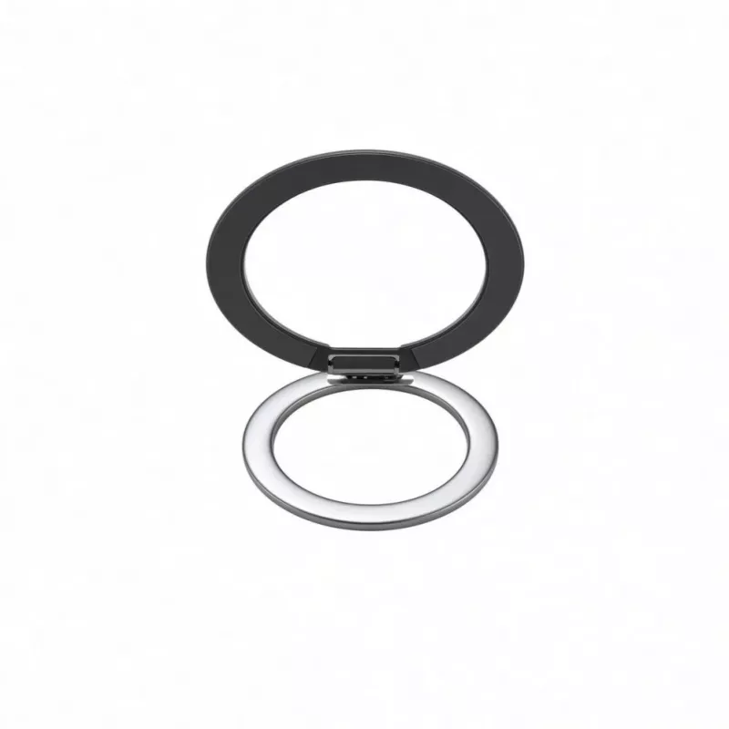 Evelatus Soporte magnético de anillo metálico para teléfono, plateado