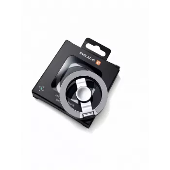 Evelatus Soporte magnético de anillo metálico para teléfono, plateado