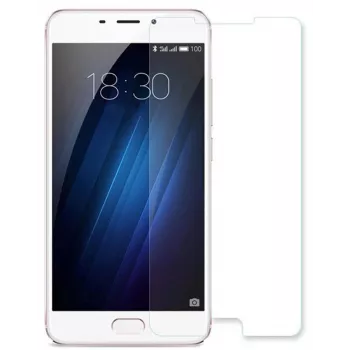 Evelatus Funda trasera de silicona TPU para Meizu M5 negra