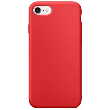 EVELATUS Funda de silicona Nano para Apple iPhone 8 Plus/7 Plus - Soft Touch TPU - Roja