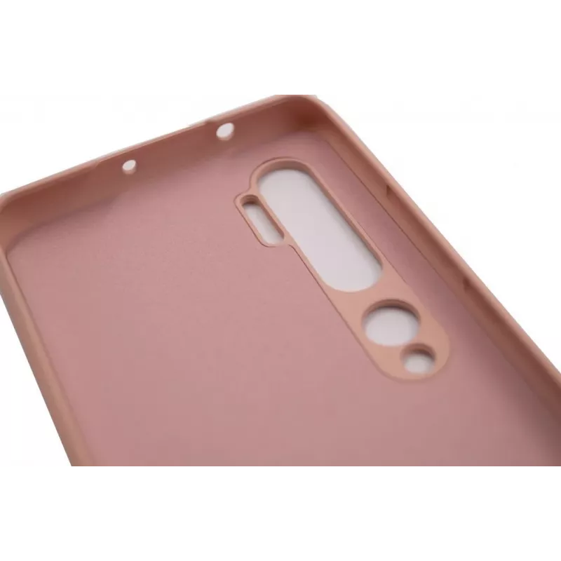 Evelatus Funda de silicona Nano para Xiaomi Mi Note 10 / Mi Note 10 Pro - Soft Touch TPU, rosa claro