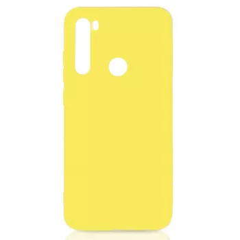 Evelatus Funda de silicona Nano Soft Touch TPU para Xiaomi Redmi Note 8 / Redmi Note 8 2021, amarilla