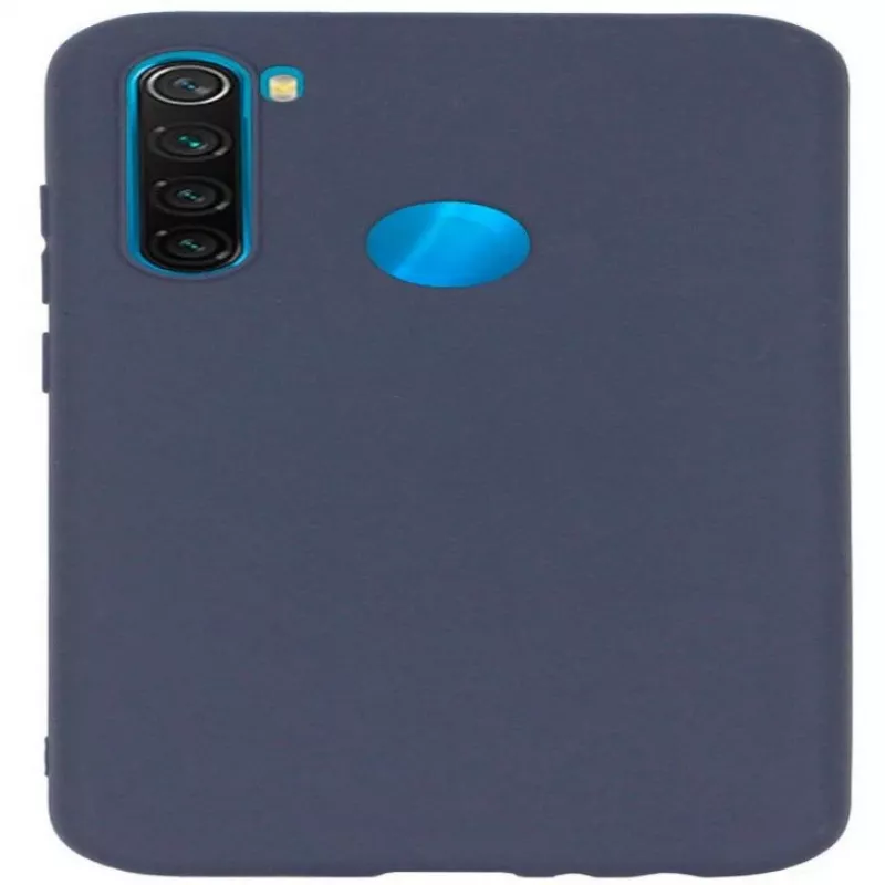 Evelatus Funda de silicona Nano Soft Touch TPU azul oscuro para Xiaomi Redmi Note 8 / Redmi Note 8 2021