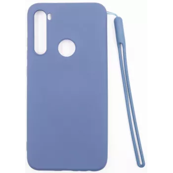 Evelatus funda de nano silicona Soft Touch TPU para Xiaomi Redmi Note 8 / Redmi Note 8 2021 - Azul oscuro