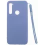 Evelatus funda de nano silicona Soft Touch TPU para Xiaomi Redmi Note 8 / Redmi Note 8 2021 - Azul oscuro