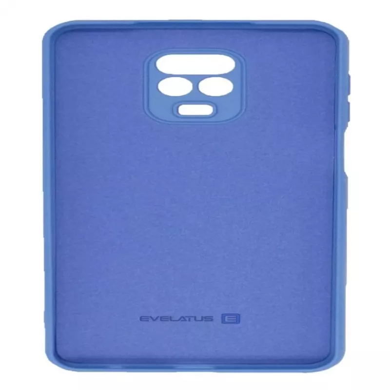 Evelatus Funda de silicona Nano Soft Touch TPU para Xiaomi Redmi Note 9 Pro / Redmi Note 9S - Azul
