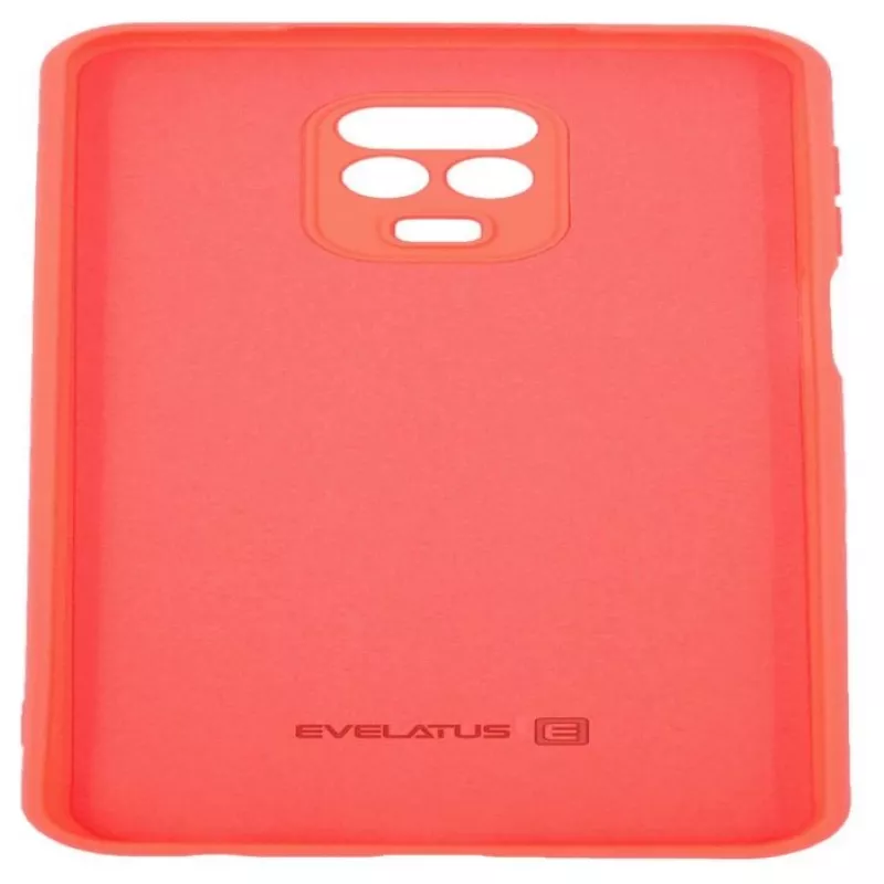 Evelatus Funda de silicona nano Soft Touch TPU roja para Xiaomi Redmi Note 9 Pro / Redmi Note 9S