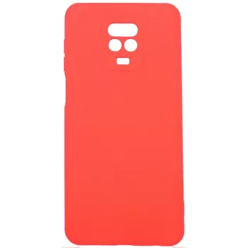 Evelatus Funda de silicona nano Soft Touch TPU roja para Xiaomi Redmi Note 9 Pro / Redmi Note 9S