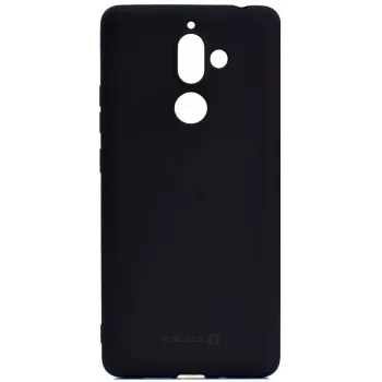 EVELATUS Funda de Silicona Nano Soft Touch TPU Negra para Nokia 7 Plus