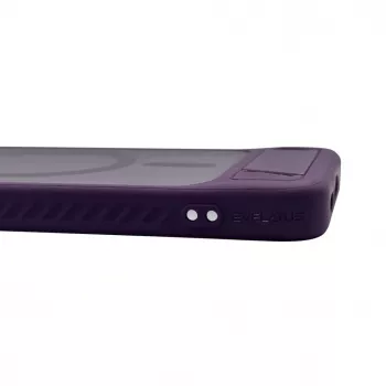 Funda MagSafe con soporte y recubrimiento de goma Evelatus para Samsung Galaxy A37 / A36 - lila