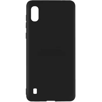 Evelatus Trasera de silicona Soft Touch para Samsung A10 negra