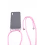 Evelatus Funda con cordón para Samsung A40 Rosa Transparente