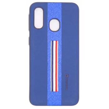 Evelatus Funda trasera Dazzel azul para Samsung A40
