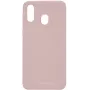 Funda de silicona Evelatus rosa arena para Samsung A40