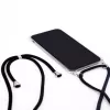 Evelatus Funda con correa para Samsung A50 negro transparente