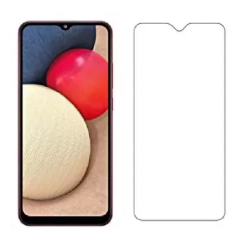Evelatus Protector de pantalla de cristal templado plano transparente de 0,33mm con pegamento japonés antiestático para Samsung Galaxy A02s