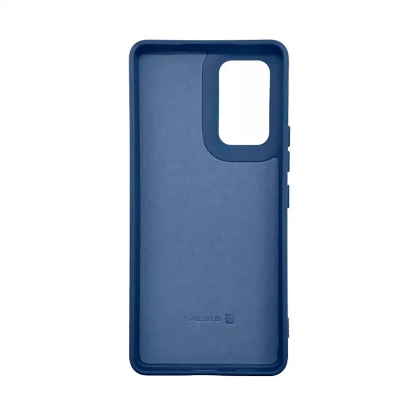 Evelatus Samsung Galaxy A03s Funda Nano de Silicona Soft Touch TPU Azul Medianoche