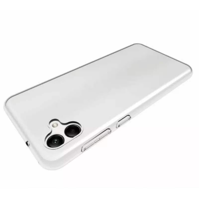 EVELATUS Samsung Galaxy A04E / A04 Funda de silicona transparente 1,5mm TPU Transparente