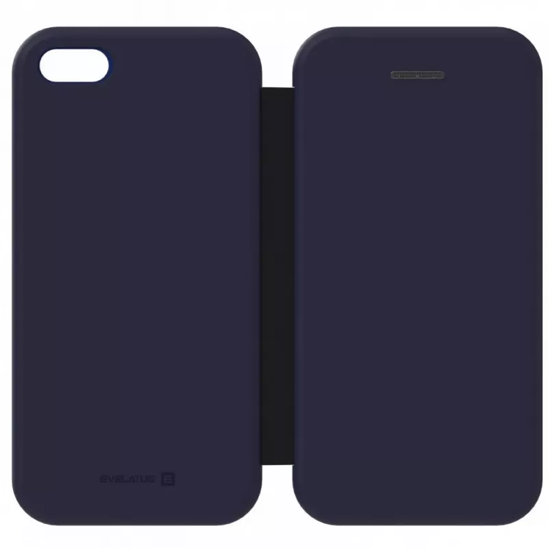 Evelatus Funda tipo libro para Samsung Galaxy A10 azul oscuro