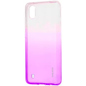 Evelatus Funda TPU degradada para Samsung Galaxy A10 rojo rosado