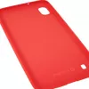 Evelatus Funda de silicona nano Soft Touch TPU para Samsung Galaxy A10 roja