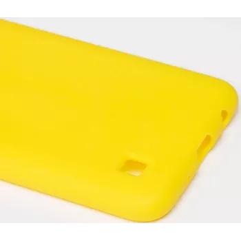 Evelatus Funda de silicona nano Soft Touch TPU para Samsung Galaxy A10 amarilla