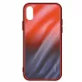 Evelatus Samsung Galaxy A10 Funda de Cristal Templado Anti-Explosión Water Ripple Gradient Color Gradient Red-Black