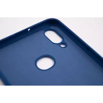 Evelatus Samsung Galaxy A10S Funda de silicona nano Soft Touch TPU Azul