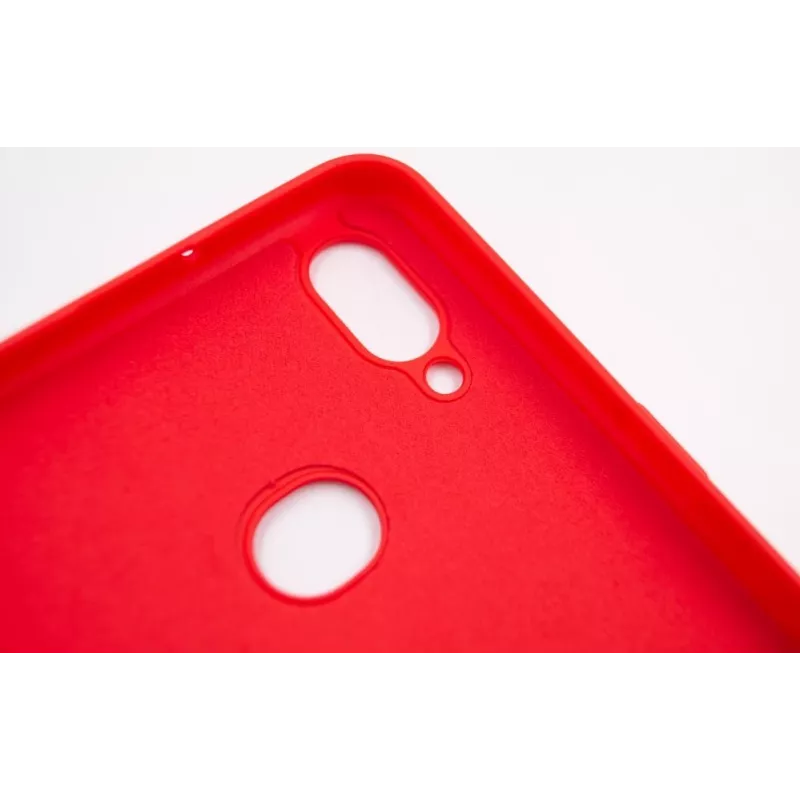 Evelatus Samsung Galaxy A10s Funda de silicona Nano Soft Touch TPU Roja