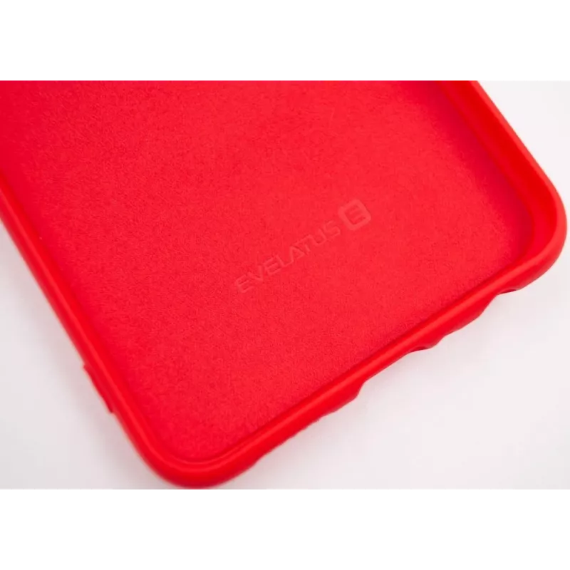 Evelatus Samsung Galaxy A10s Funda de silicona Nano Soft Touch TPU Roja