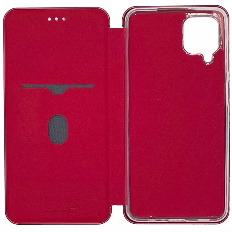 Evelatus Funda tipo libro para Samsung Galaxy A12/M12, roja